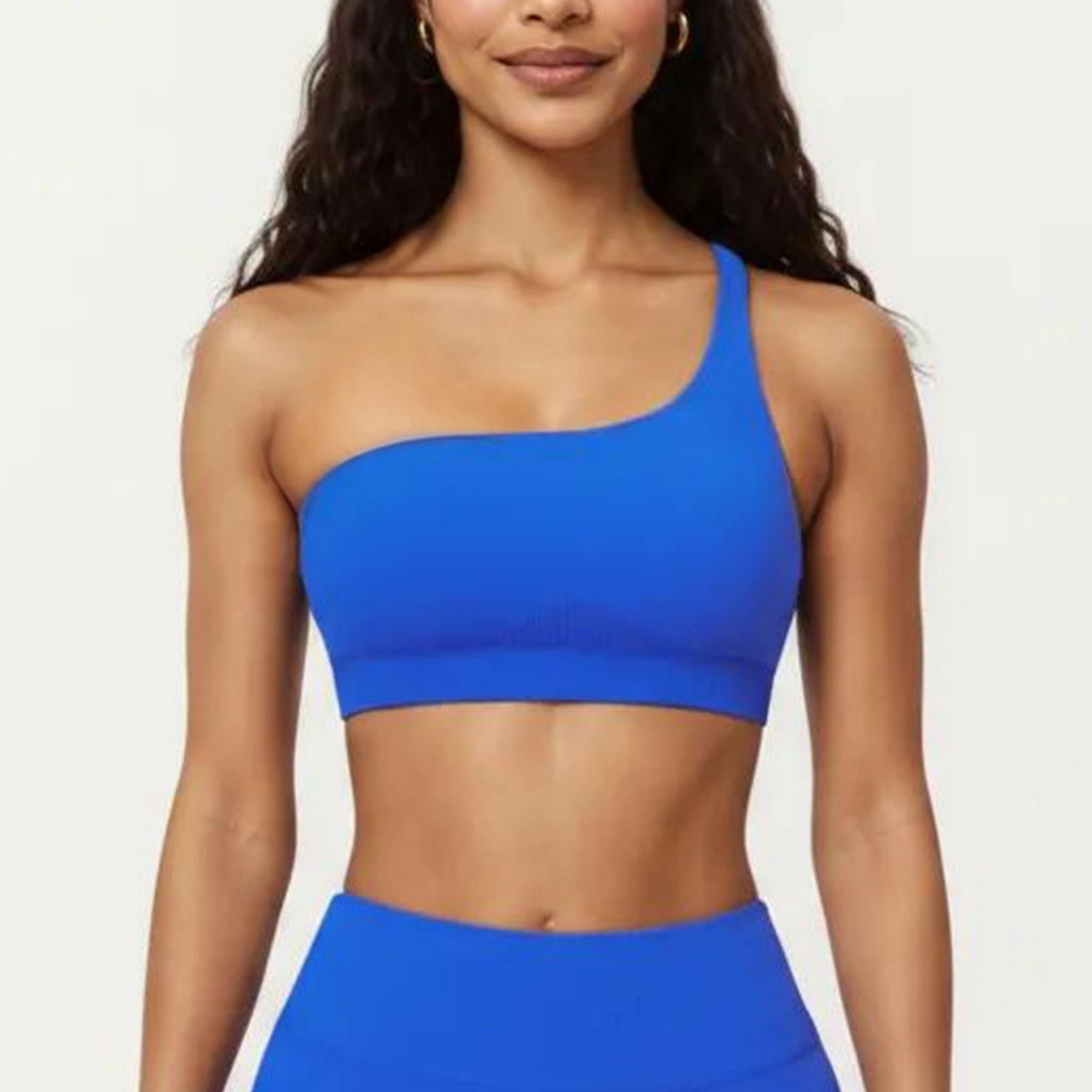 Anna-Kaci Active Women's One Shoulder Sports Bra with Asymmetric Strap and Smooth Stretch Fit