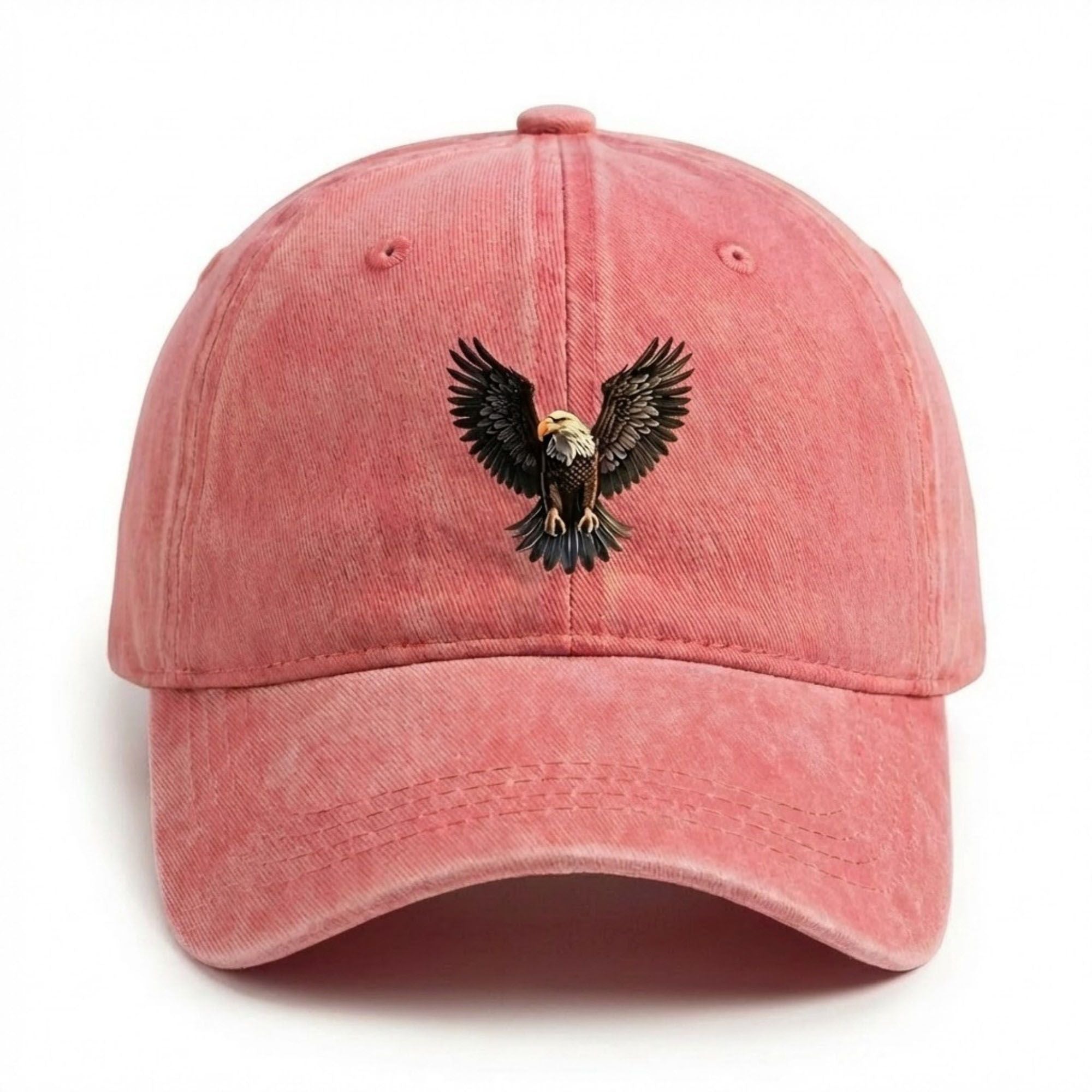 Anna-Kaci Women's Cotton Baseball Cap with Eagle Embroidery Adjustable Strap Casual Everyday Hat