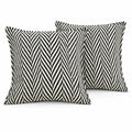 2 Pack Chevron Textured Decorative Throw Pillow Covers