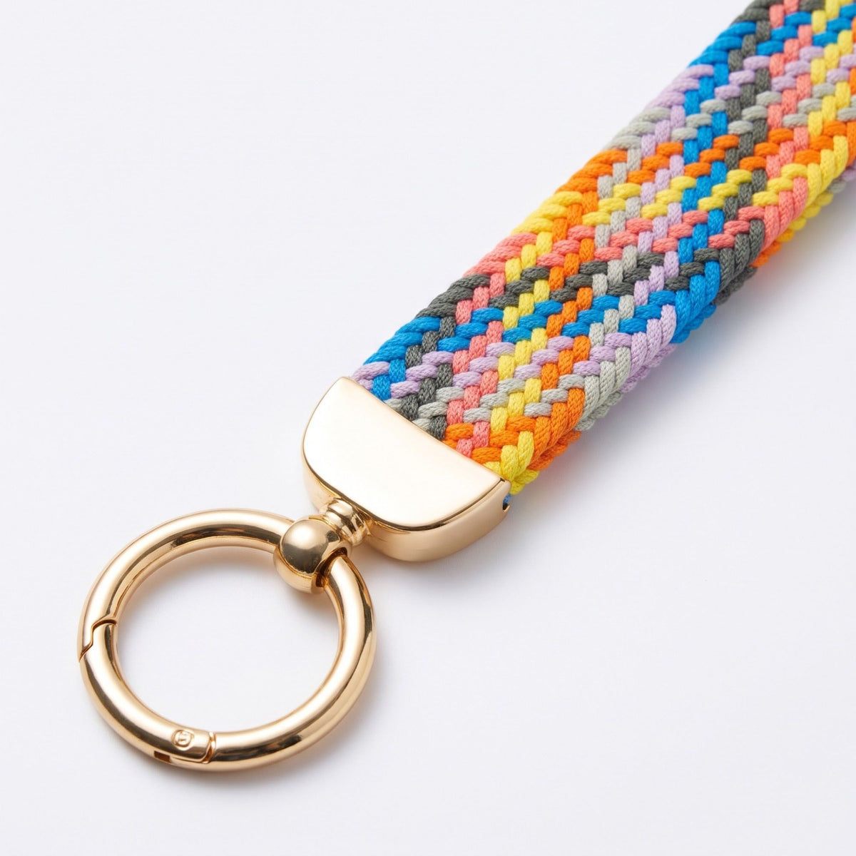 Woven Wristlet Keychain Strap with Hardware Kit