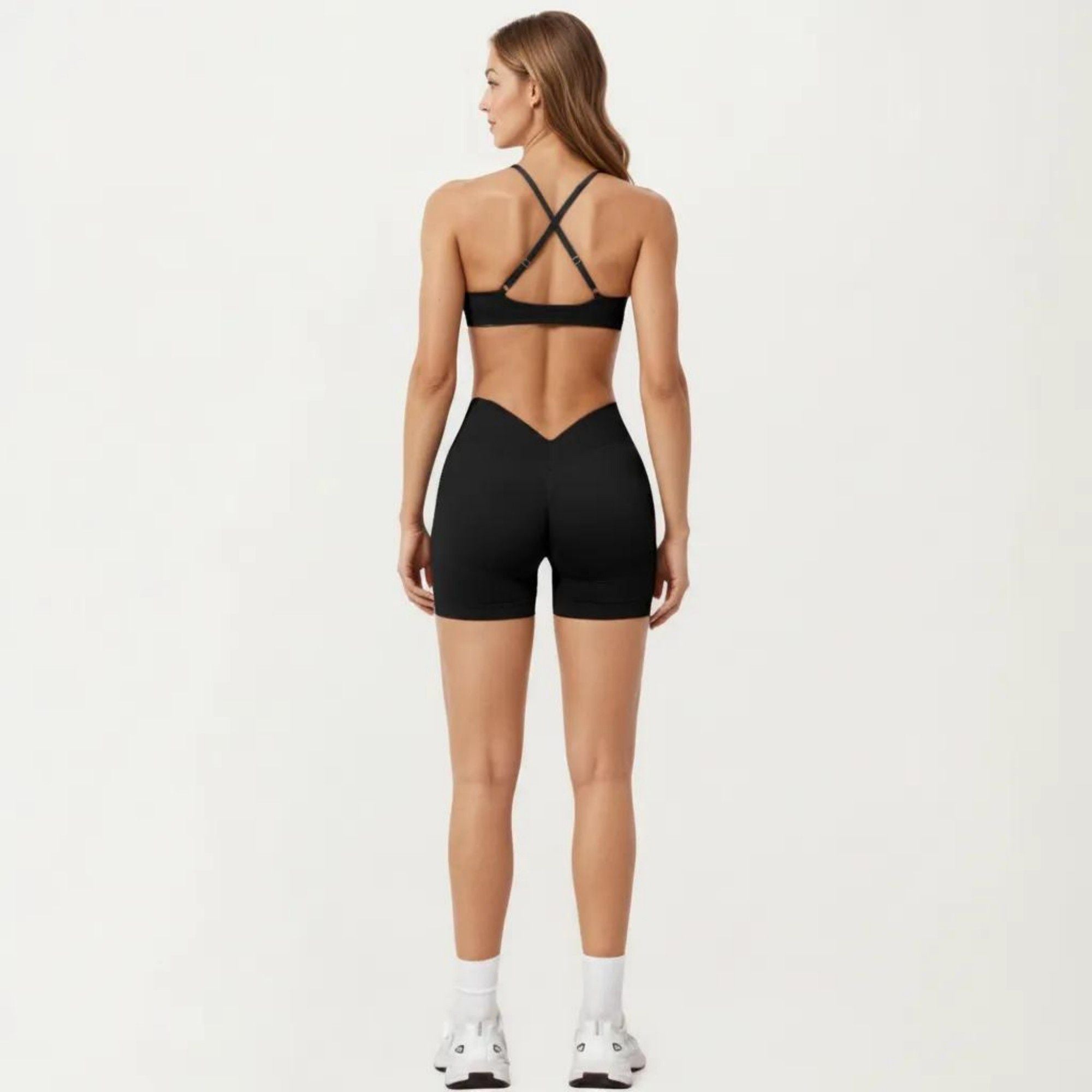 Anna-Kaci Active Women's Strappy Sports Bra with Crisscross Back and Smooth Stretch Fit