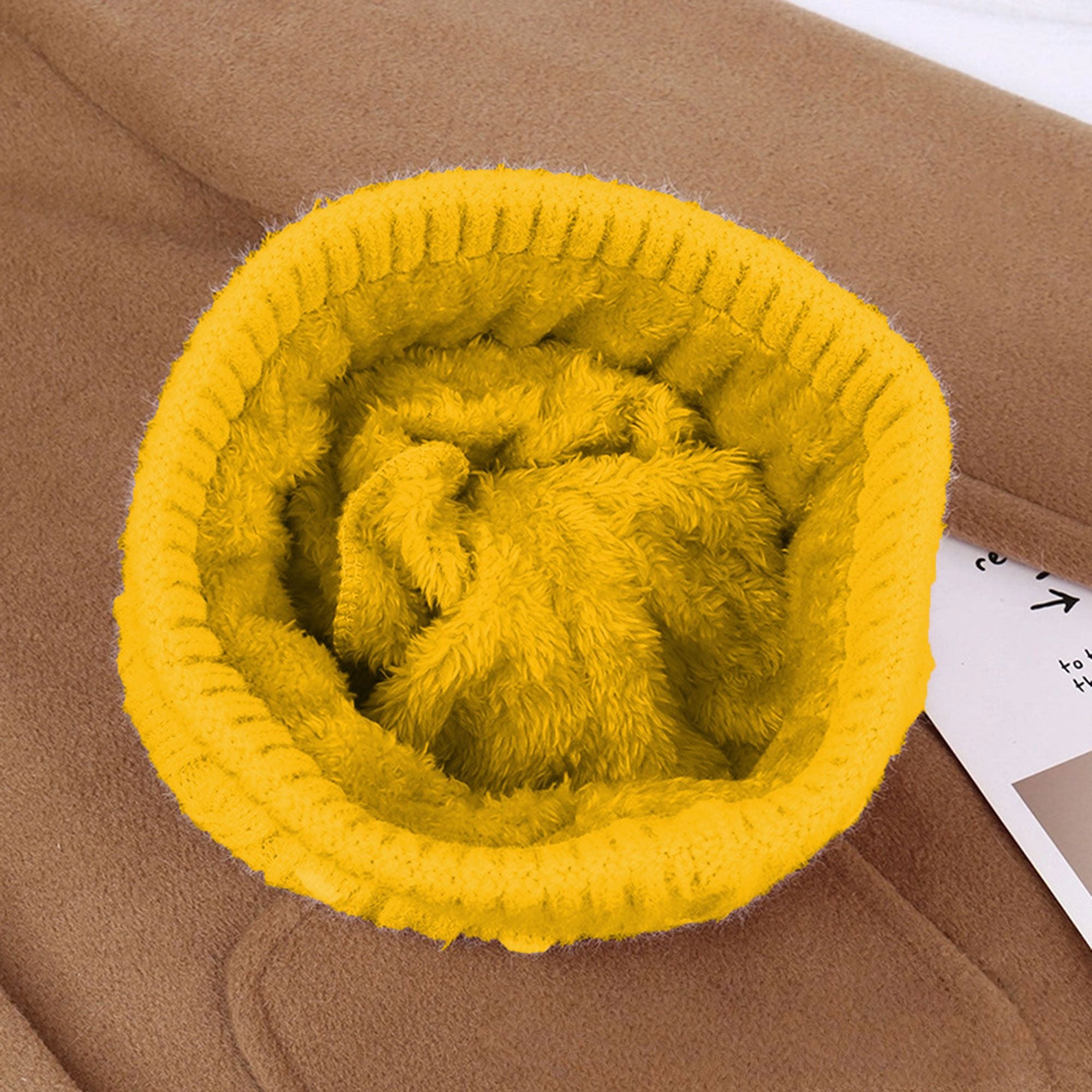 Anna-Kaci Women's Knit Beanie with Large Faux Fur Pom-Pom - Winter Hat with Embroidered Accents