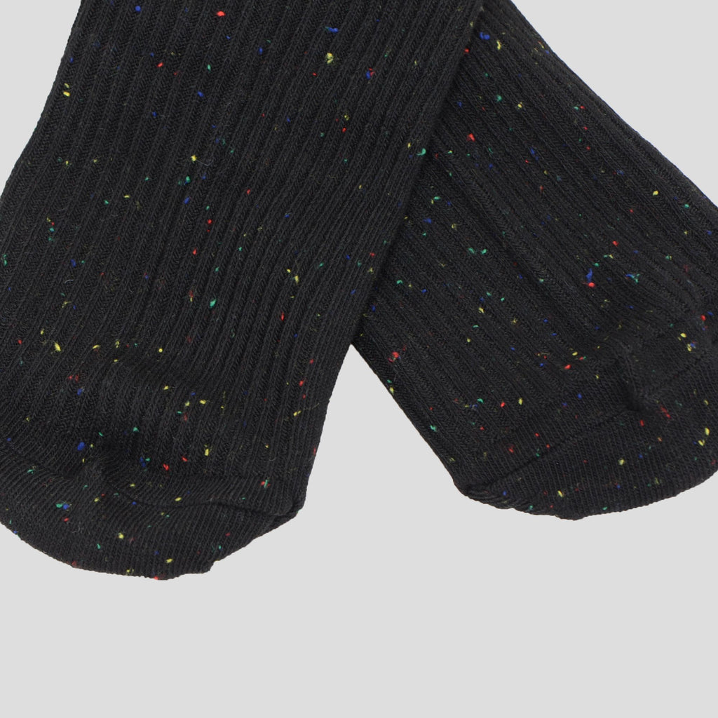 Anna-Kaci Women's Chic Style Solid Speckled Crew Socks Non Slip Cotton for Casual 2 Pairs 4 Season