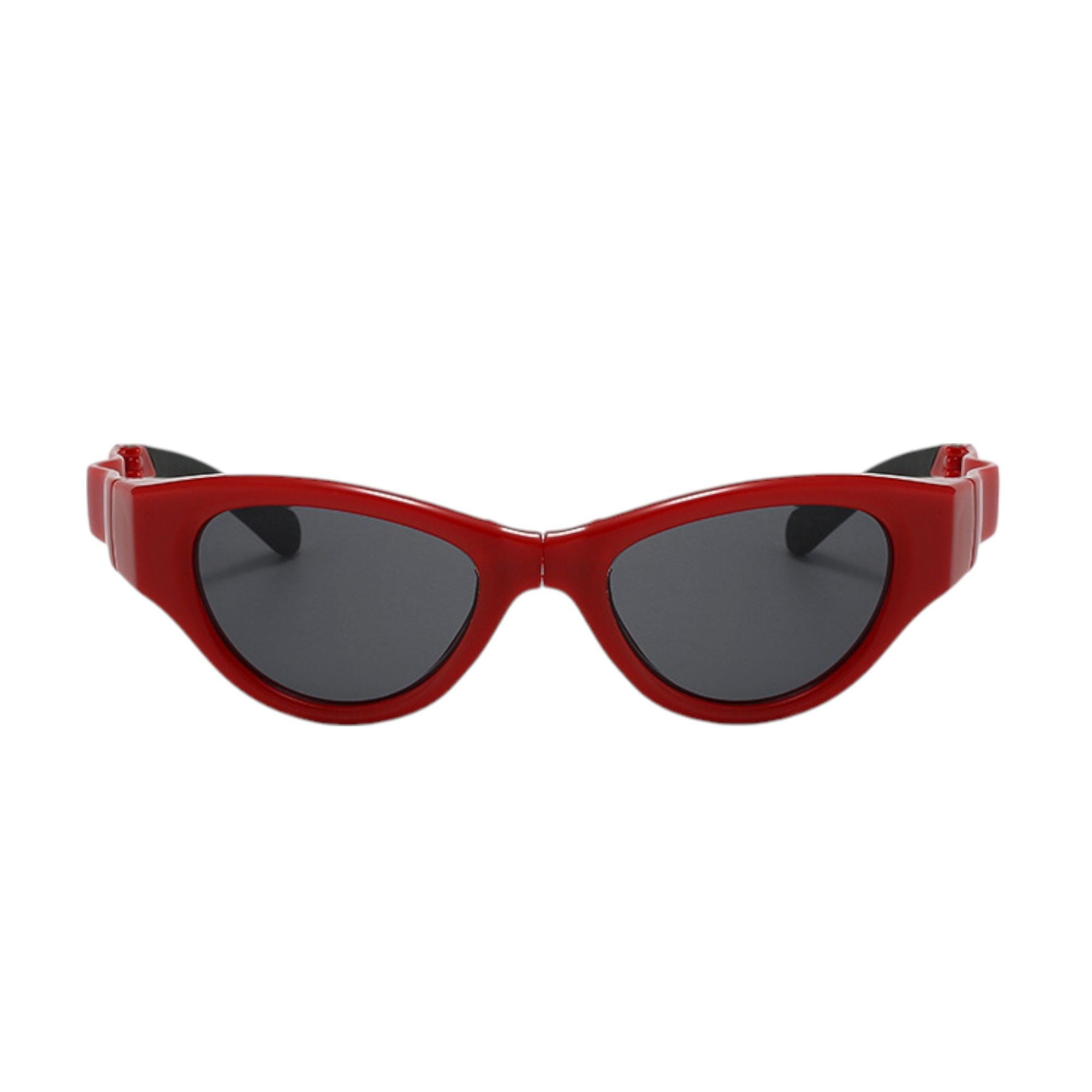 Anna-Kaci Women's Retro Y2K Futuristic Folding Sunglasses UV400 protection