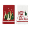2-Pack Christmas Kitchen Towels 15.7x23.6in, Gnome & Tree Microfiber Hand Towels