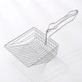 Stainless Steel Cat Litter Scoop - Heavy Duty Metal Sifter with Deep Shovel