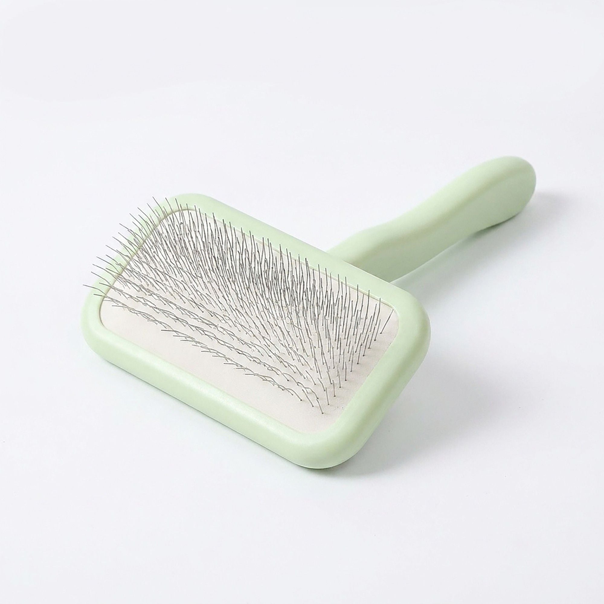 Pet Slicker Brush for Dogs and Cats with Comfortable Handle and Metal Bristles Grooming Tool