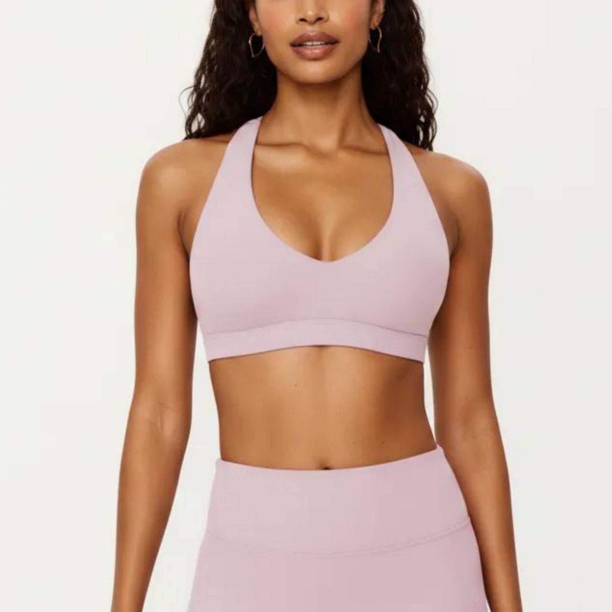 Anna-Kaci Active Women's Racerback Sports Bra with Scoop Neck and Open Back Cutout Design