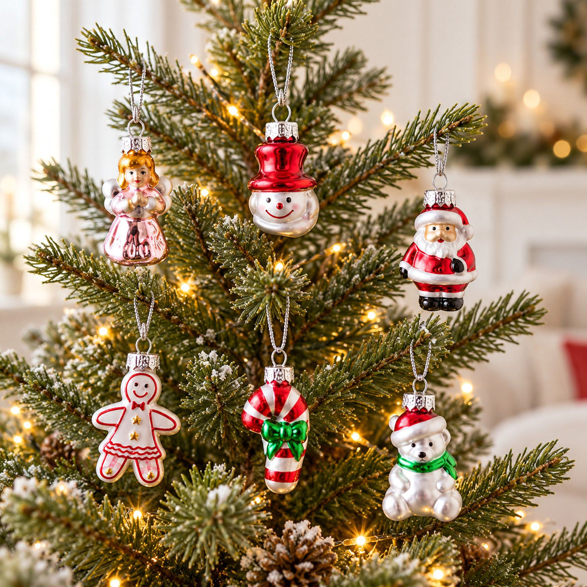 9 Piece Assorted Christmas Tree Hanging Ornament Gift Set