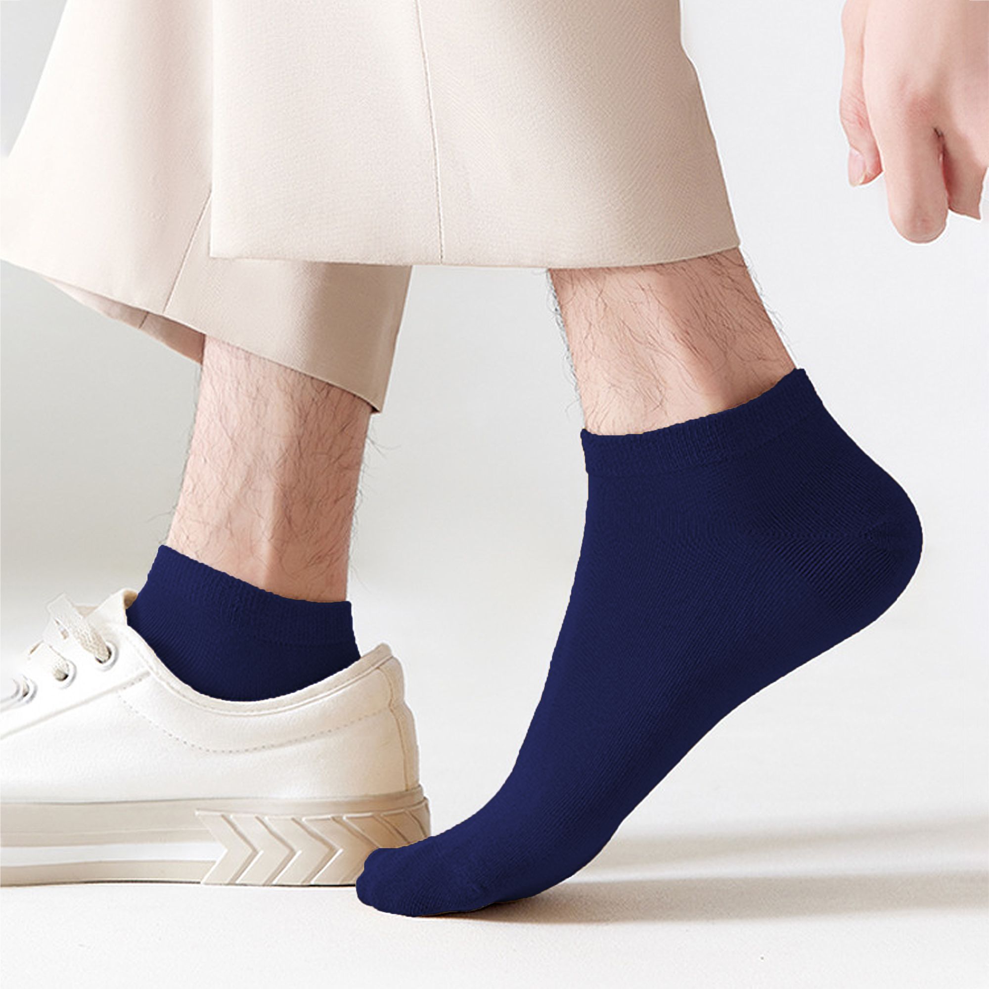 Anna-Kaci Men's Ankle - Length 6pk Comfort Casual Cotton Socks