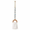 Coastal Beaded Wood Ring Towel Hanger