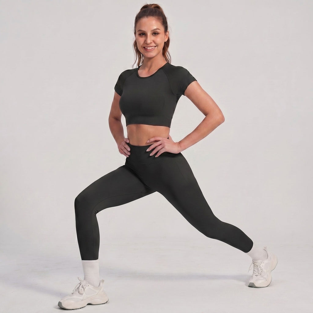 High Waisted Butt Lifting Yoga Leggings Tummy Control Workout Pants