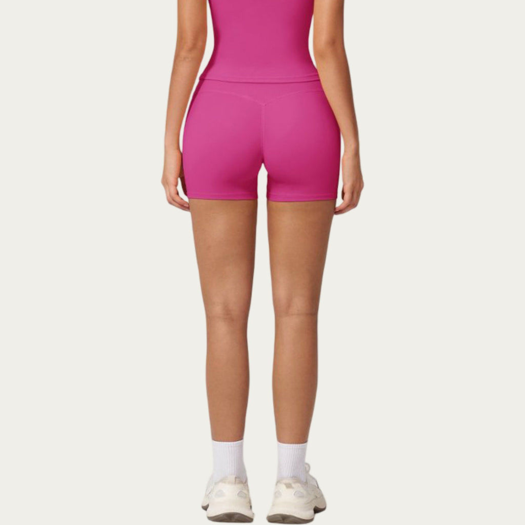 Anna-Kaci Active Women's High Waist Mini Biker Shorts with Smooth Stretch Fabric and Supportive Fit