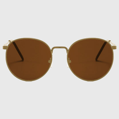 Anna-Kaci Women's Retro Metal Round Sunglasses