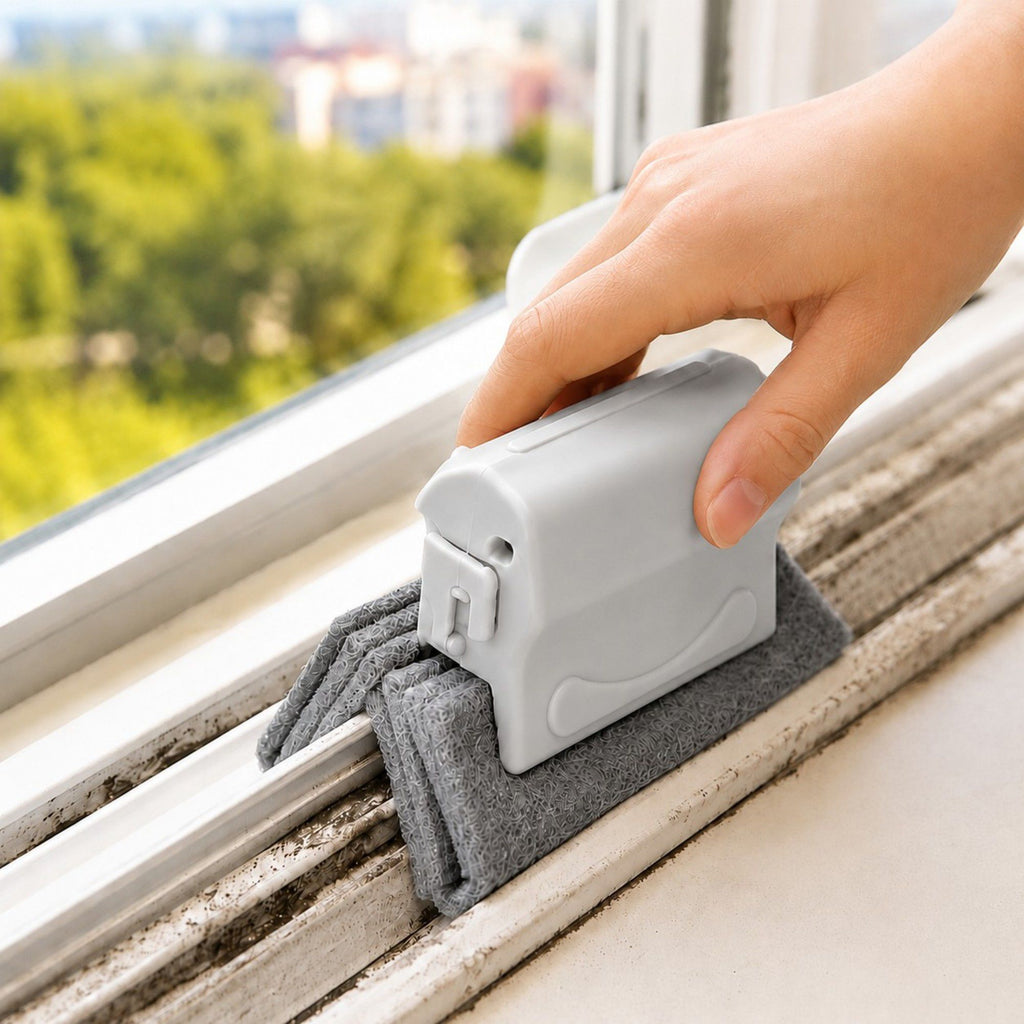 10-Piece Handheld Microfiber Cleaning Pad Tool for Window Tracks, Sinks and Kitchen Surfaces