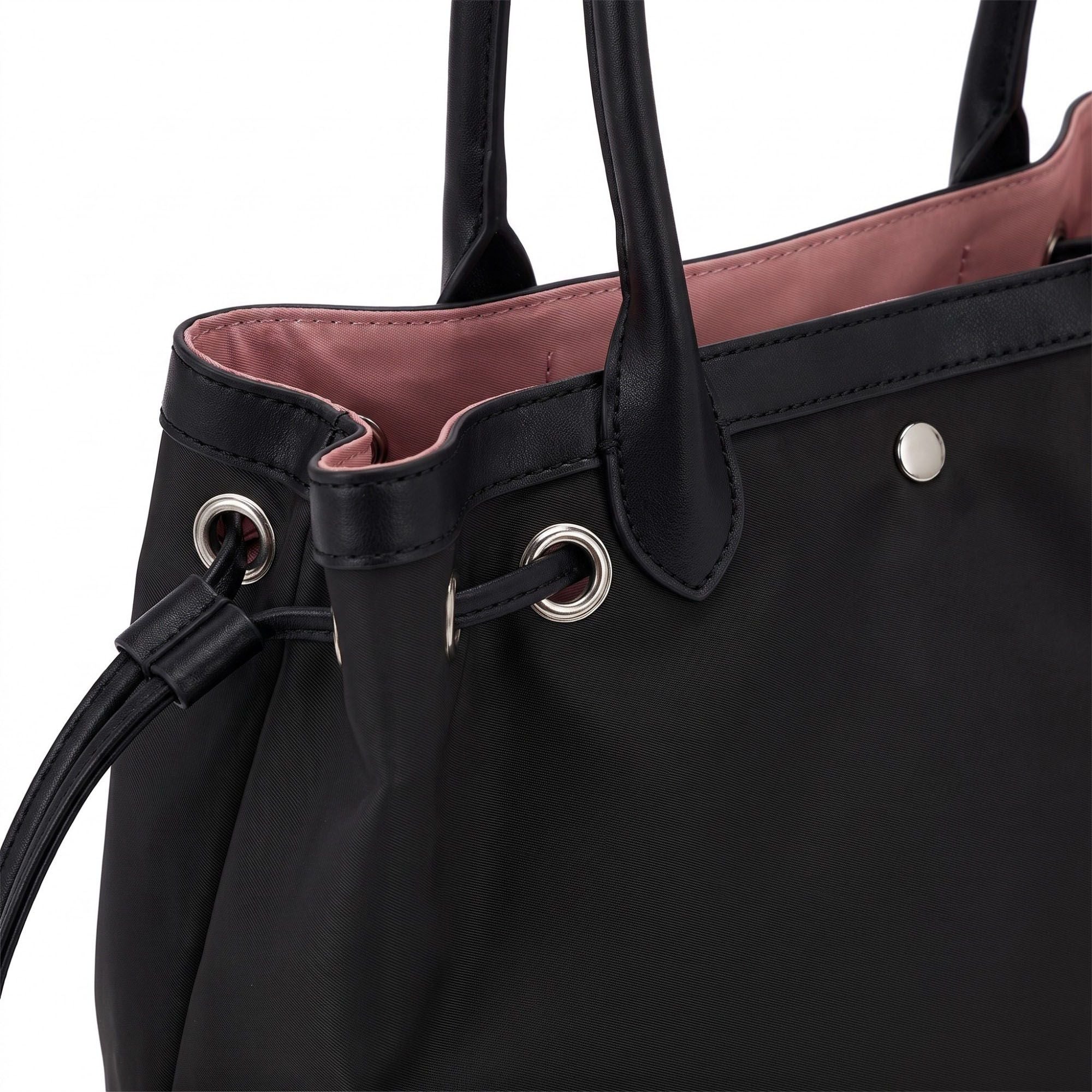 Large Drawstring Tote Bag with Double Shoulder Handles
