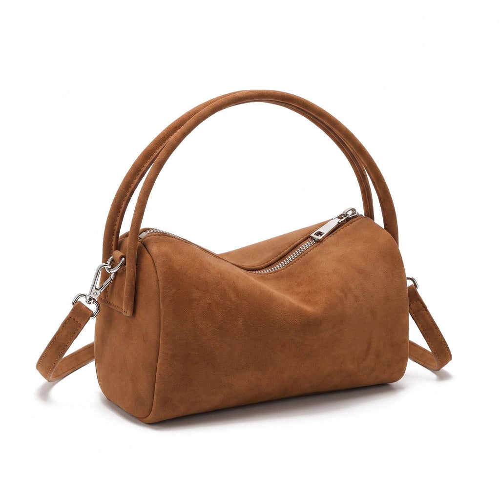 Structured Shoulder Bag with Dual Handles and Crossbody Strap 11.8x9.5x4in