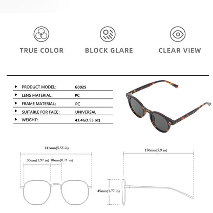 Anna-Kaci Classic Round Women's Polarized Sunglasses UV400 Protection