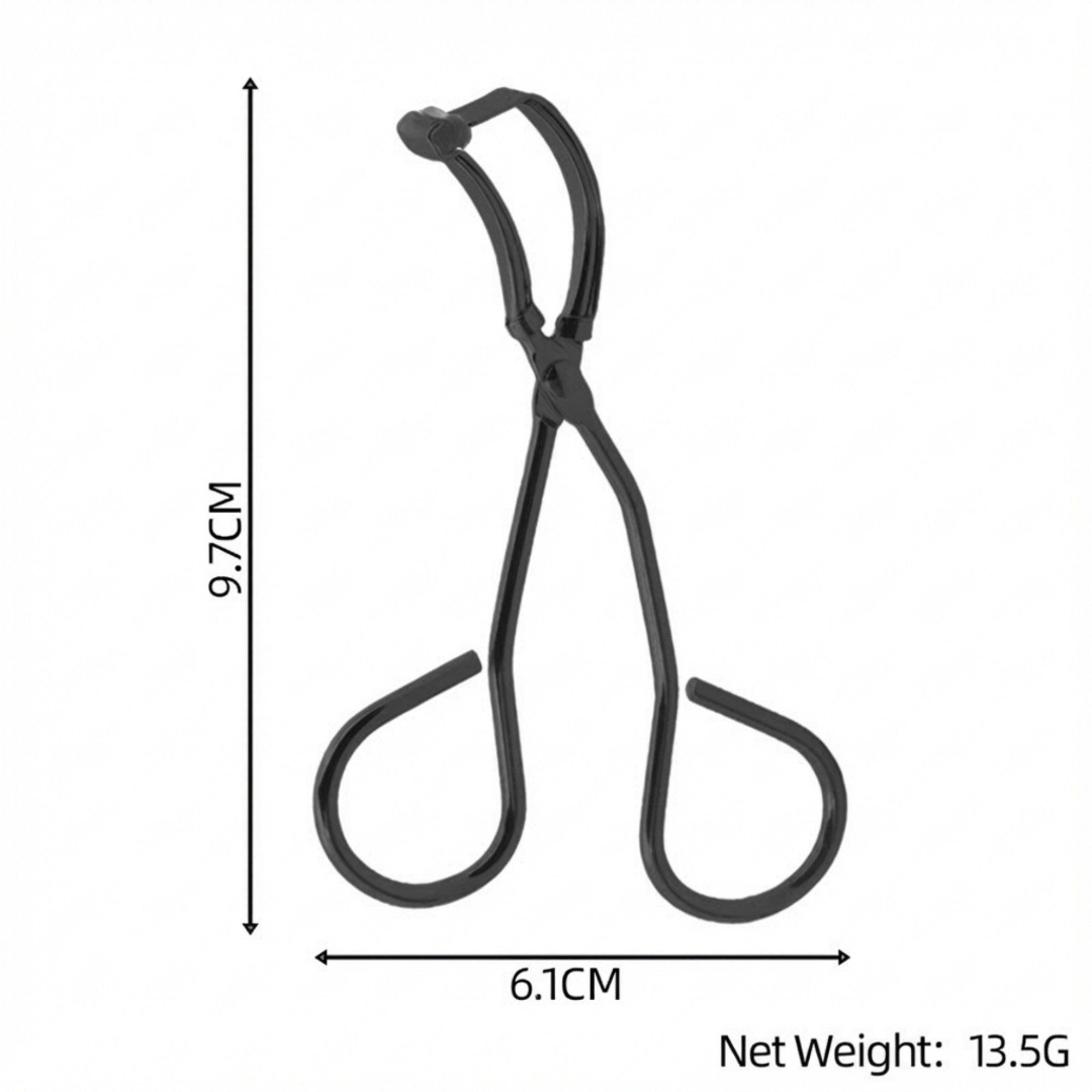 Classic Metal Eyelash Curler 2 Piece Set with Curved Lash Frame for Smooth Natural Lift