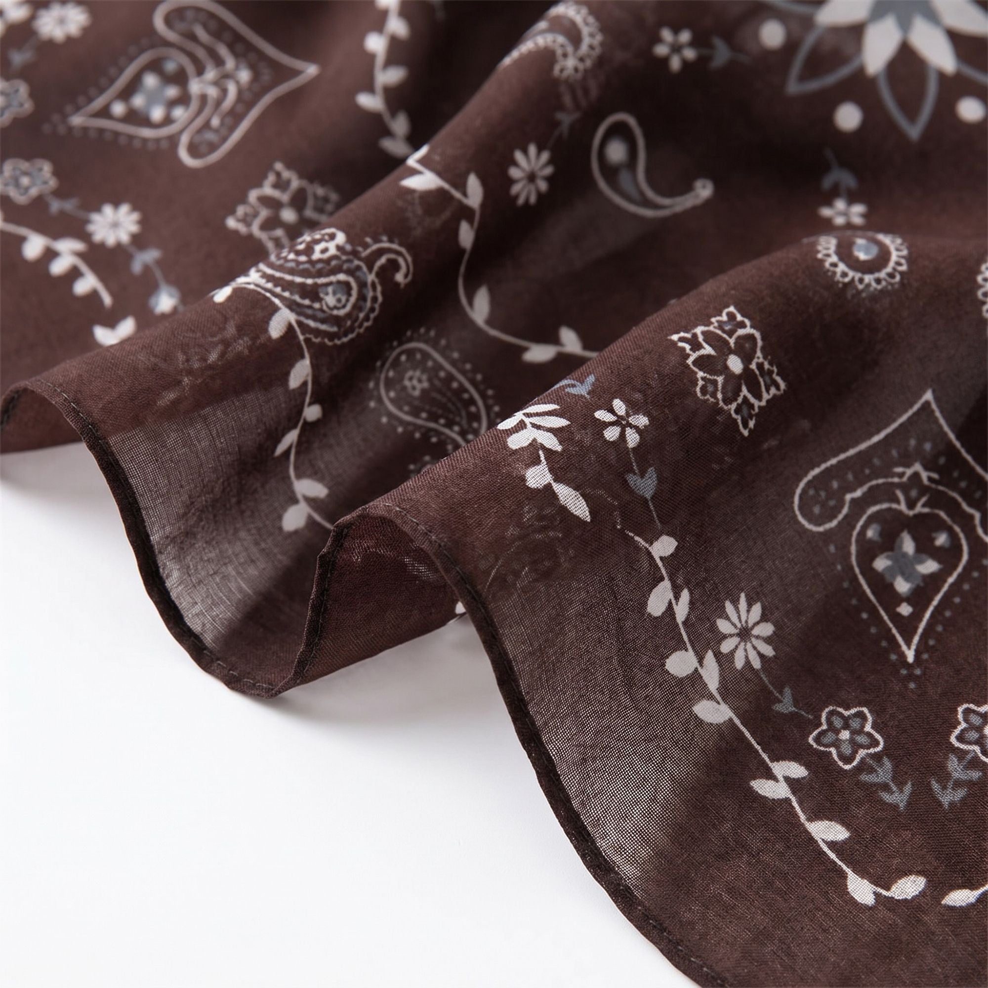 Lightweight Square Scarf with Sheer Fabric and Multi-Way Wrap Design