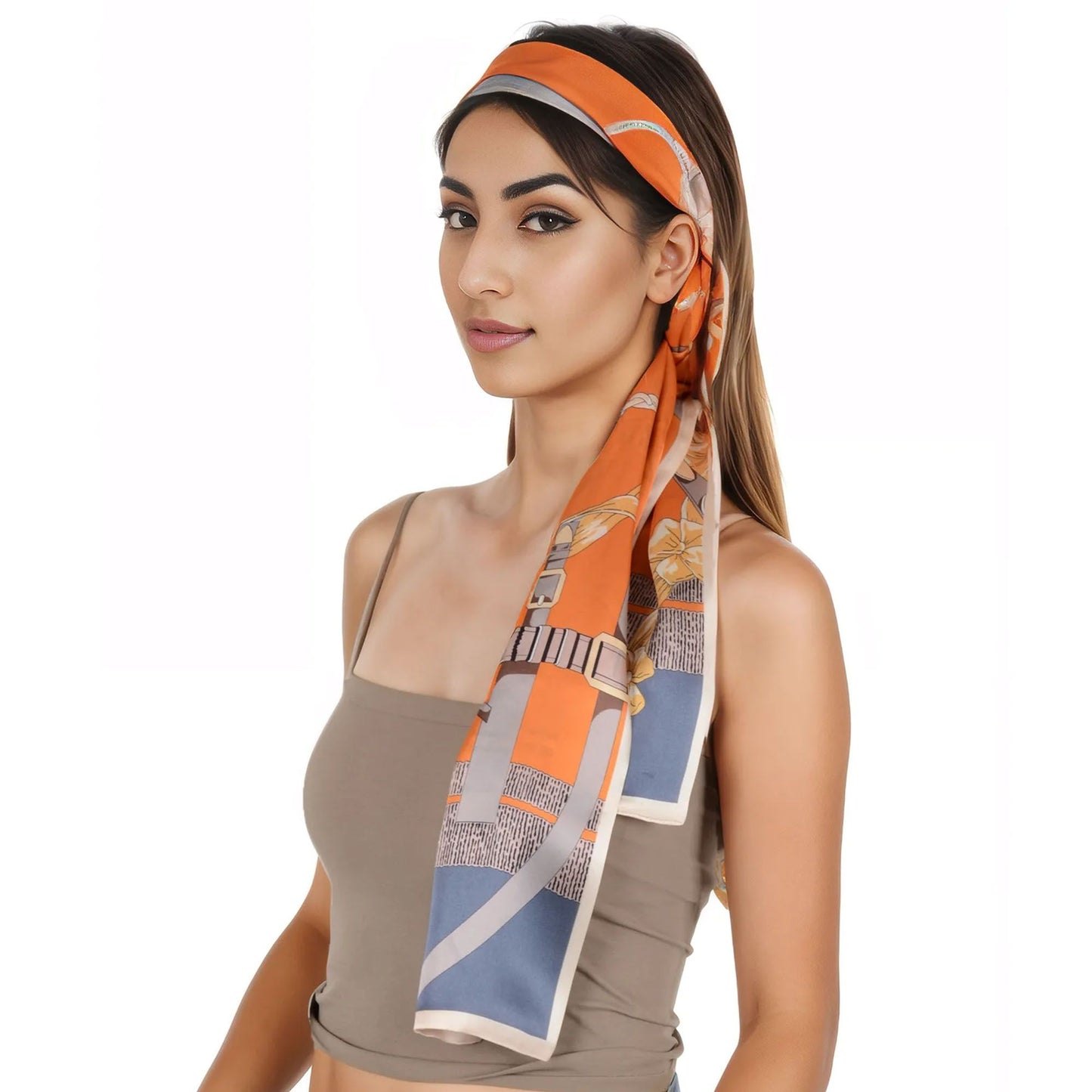 Anna-Kaci 100% Silk Scarf Long Headscarf Neck Shawls Hair Wraps for Women