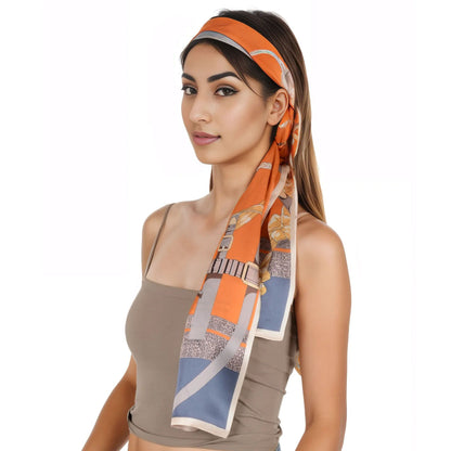 Anna-Kaci 100% Silk Scarf Long Headscarf Neck Shawls Hair Wraps for Women