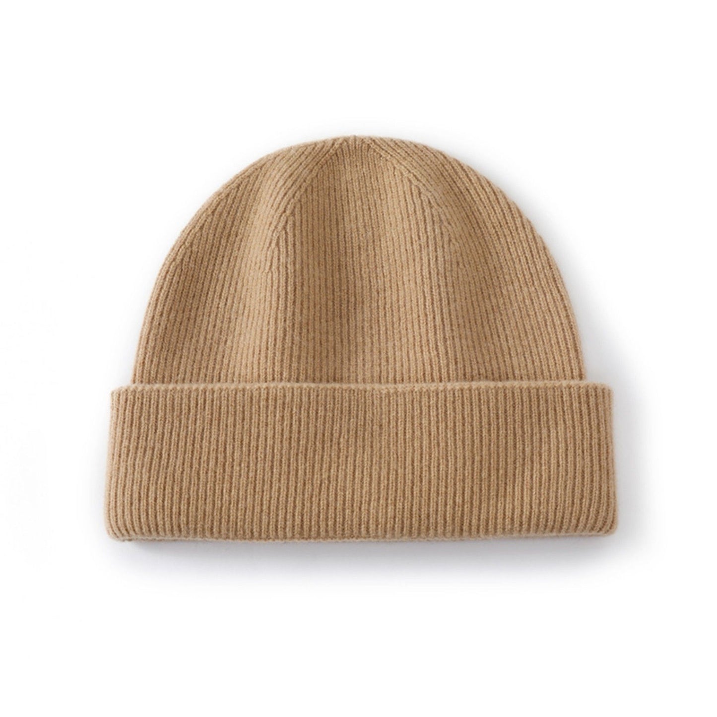 Anna-Kaci Women's Ribbed Wool Knit Beanie Hat with Folded Cuff