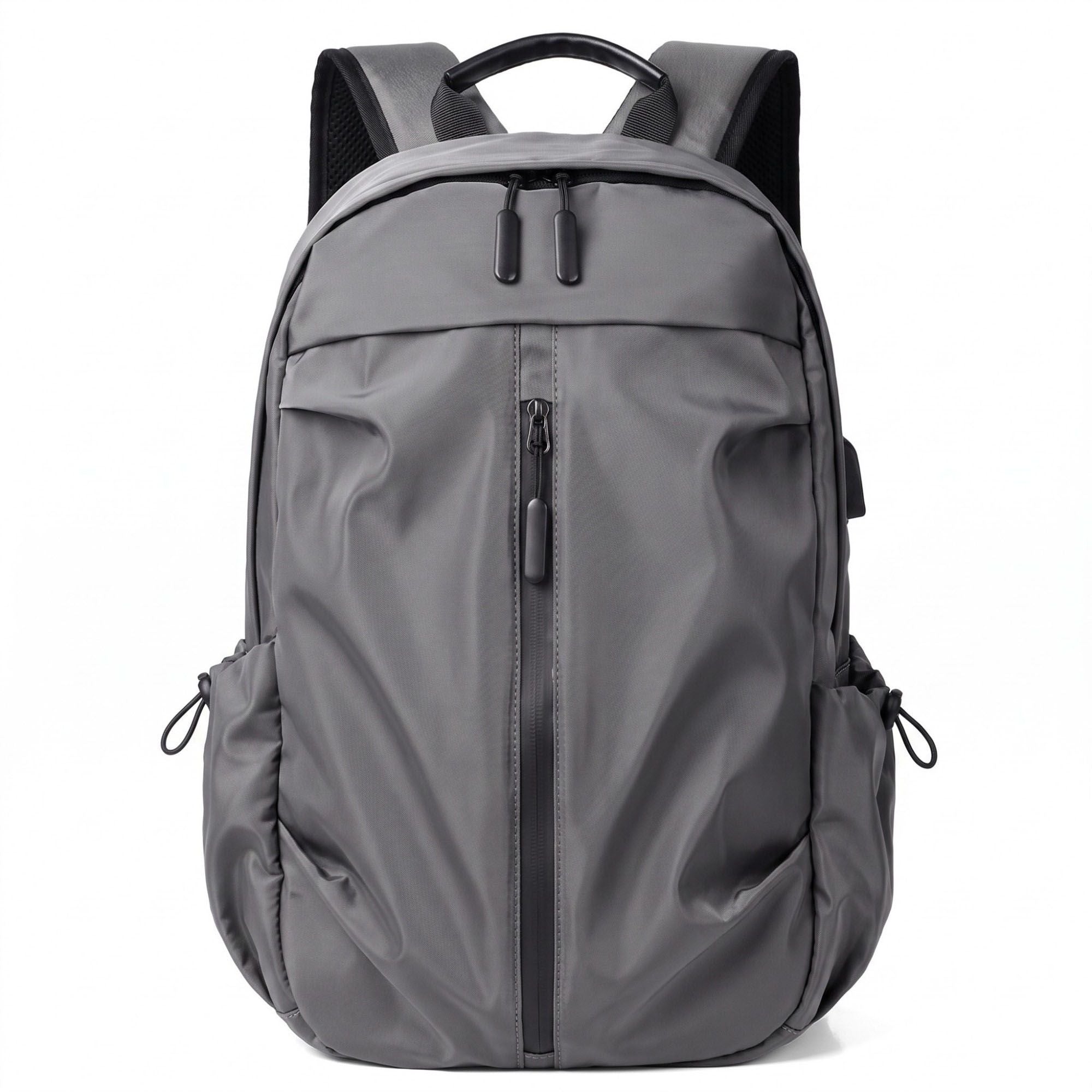 Multi-Pocket Commuter Travel Backpack with Padded Straps and Side Pockets