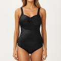 Anna-Kaci Swim Women's Maternity One-Piece Swimsuit with Ruched Front and Keyhole Detail
