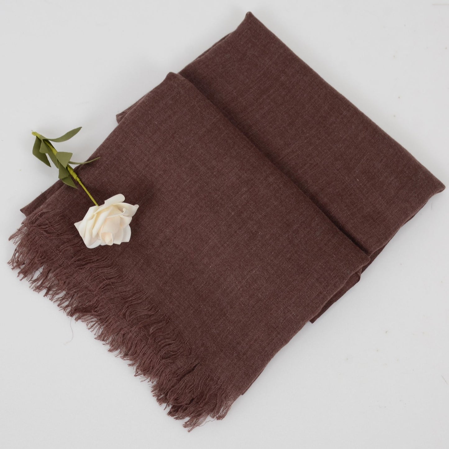 Anna-Kaci Lightweight Solid Cotton Linen Scarf Large Long Gauze Beach Wrap Shawl 78 Inches