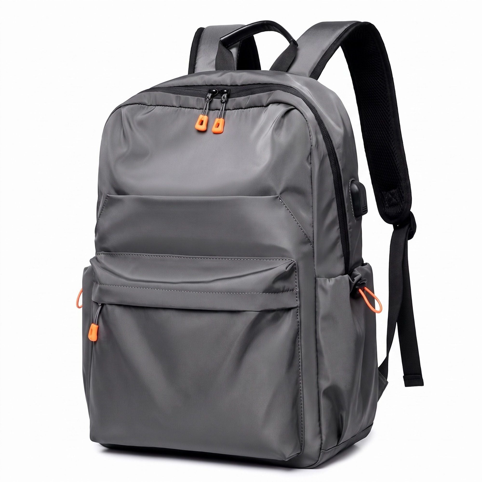 Multi-Pocket Commuter Travel Backpack with Padded Straps and Adjustable Side Pockets