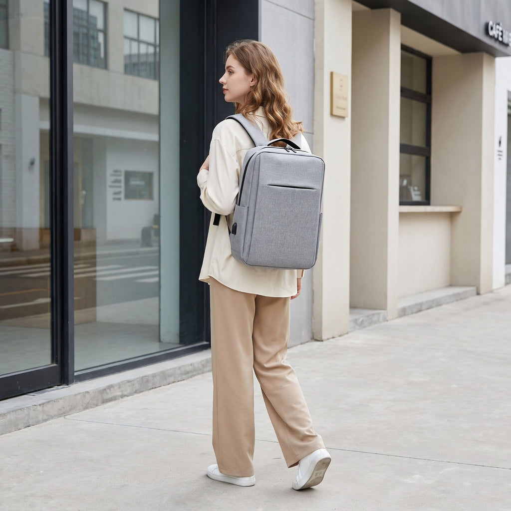 Modern Slim Laptop Backpack - Professional  Commuter Daypack for Office, School, and Travel