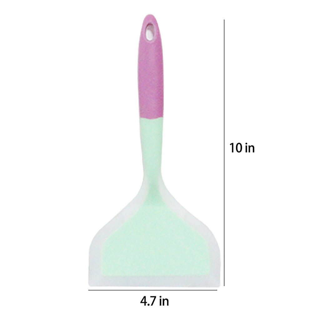 2-Piece Silicone Bench Scraper Set with Flexible Edge and Hanging Handles
