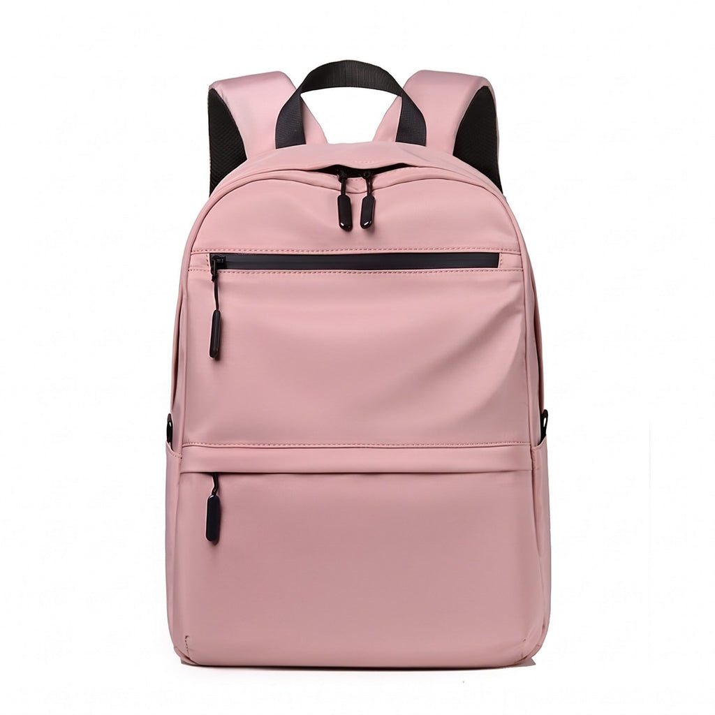 Multi-Pocket Commuter Backpack with Padded Shoulder Straps, Front Zip Pockets and Top Handle