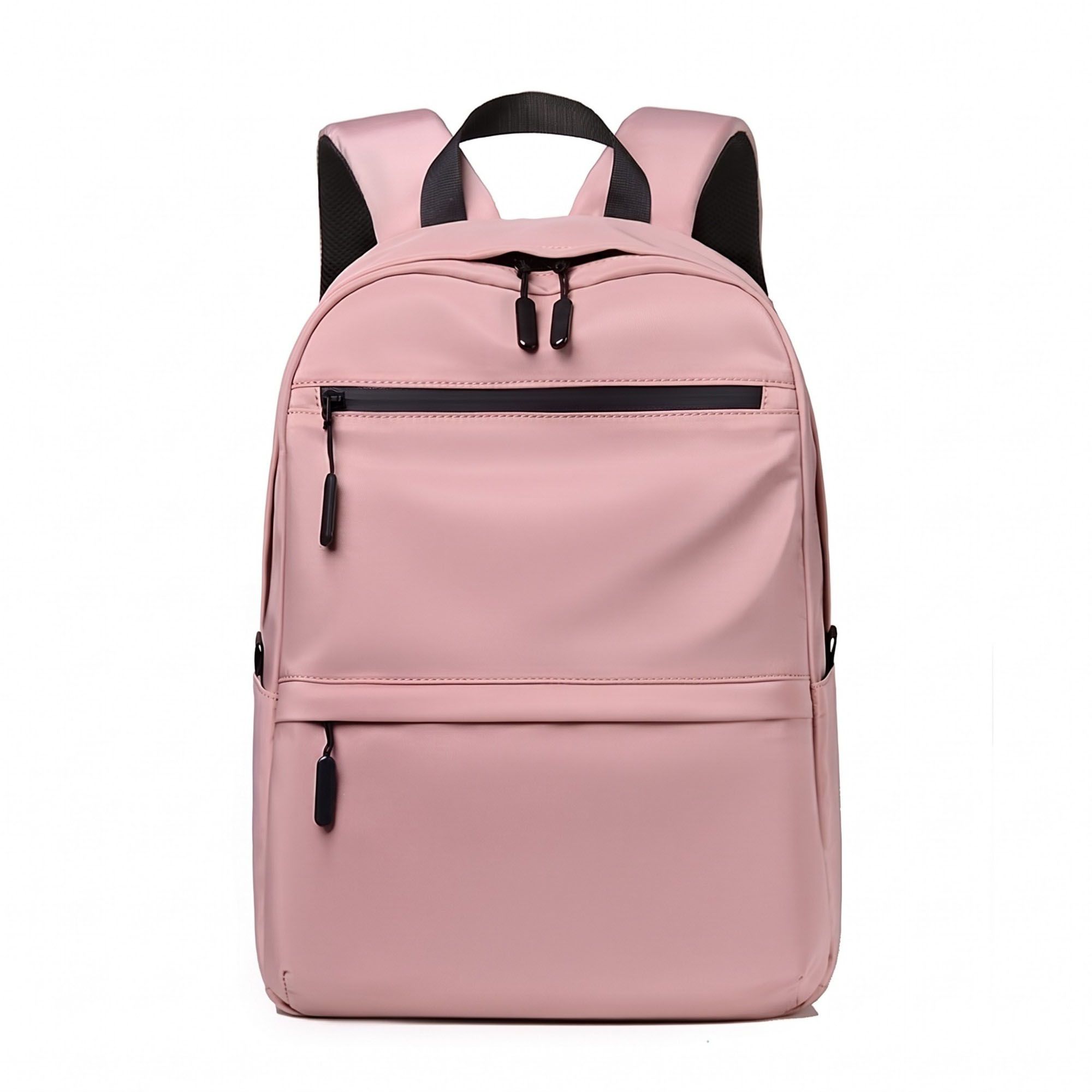 Multi-Pocket Commuter Backpack with Padded Shoulder Straps, Front Zip Pockets and Top Handle