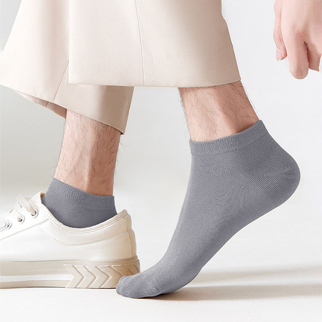 Anna-Kaci Men's Ankle - Length 6pk Comfort Casual Cotton Socks