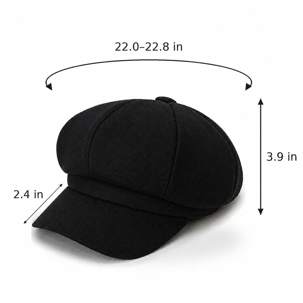 Classic Newsboy Cap Soft Textured Baker Boy Hat for Everyday Wear