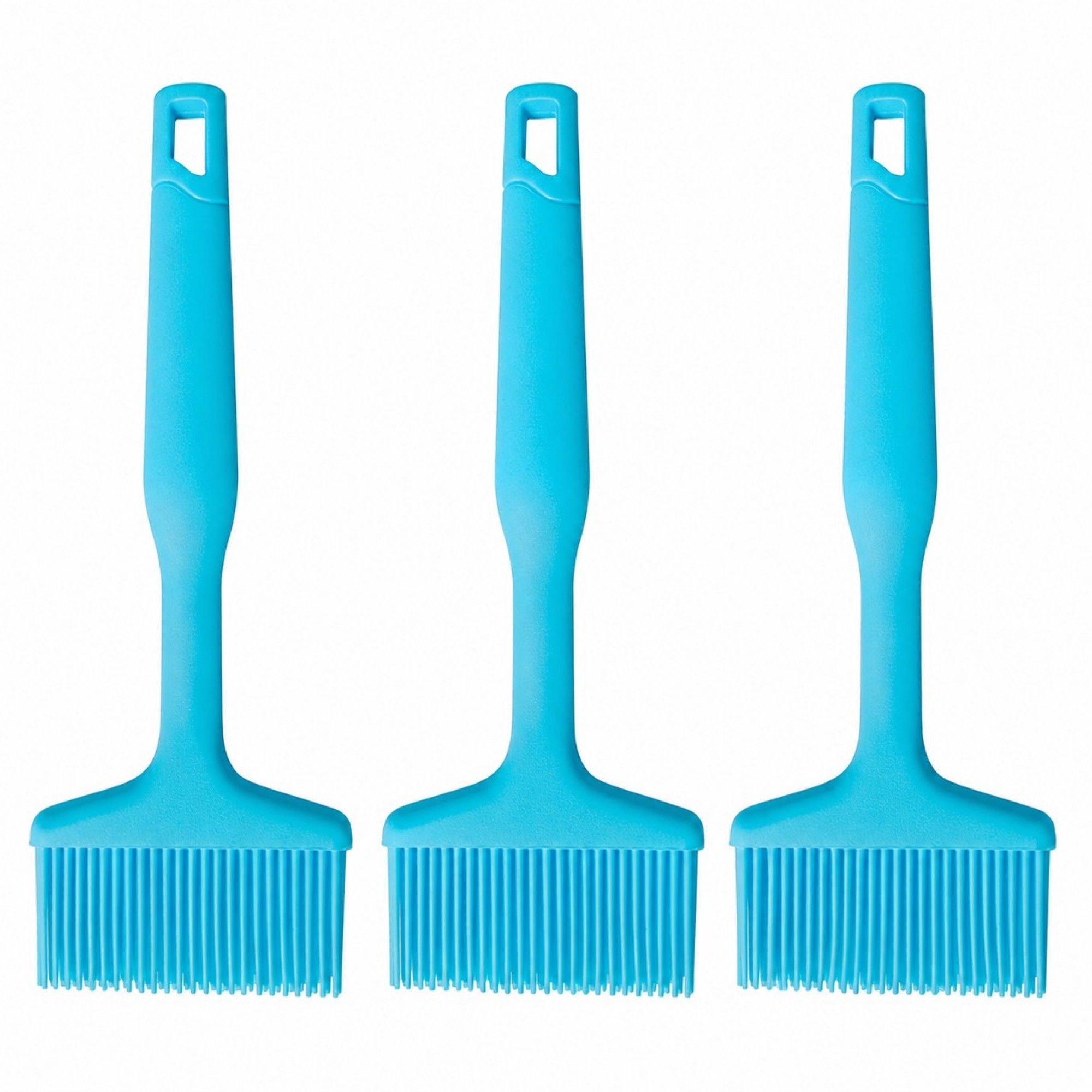 3-Piece Silicone Scraper Set with Handles, Durable and Flexible Kitchen Tools for Cooking and Baking