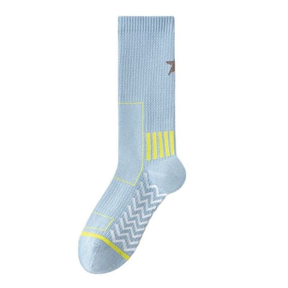 Anna-Kaci Women's Reflective Cycling Socks with Night Visibility Design Padded Zones and Breathable Compression Fit