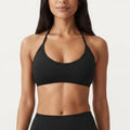 Anna-Kaci Active Women's Halter Sports Bra with Open Back and Smooth Stretch Athletic Fit