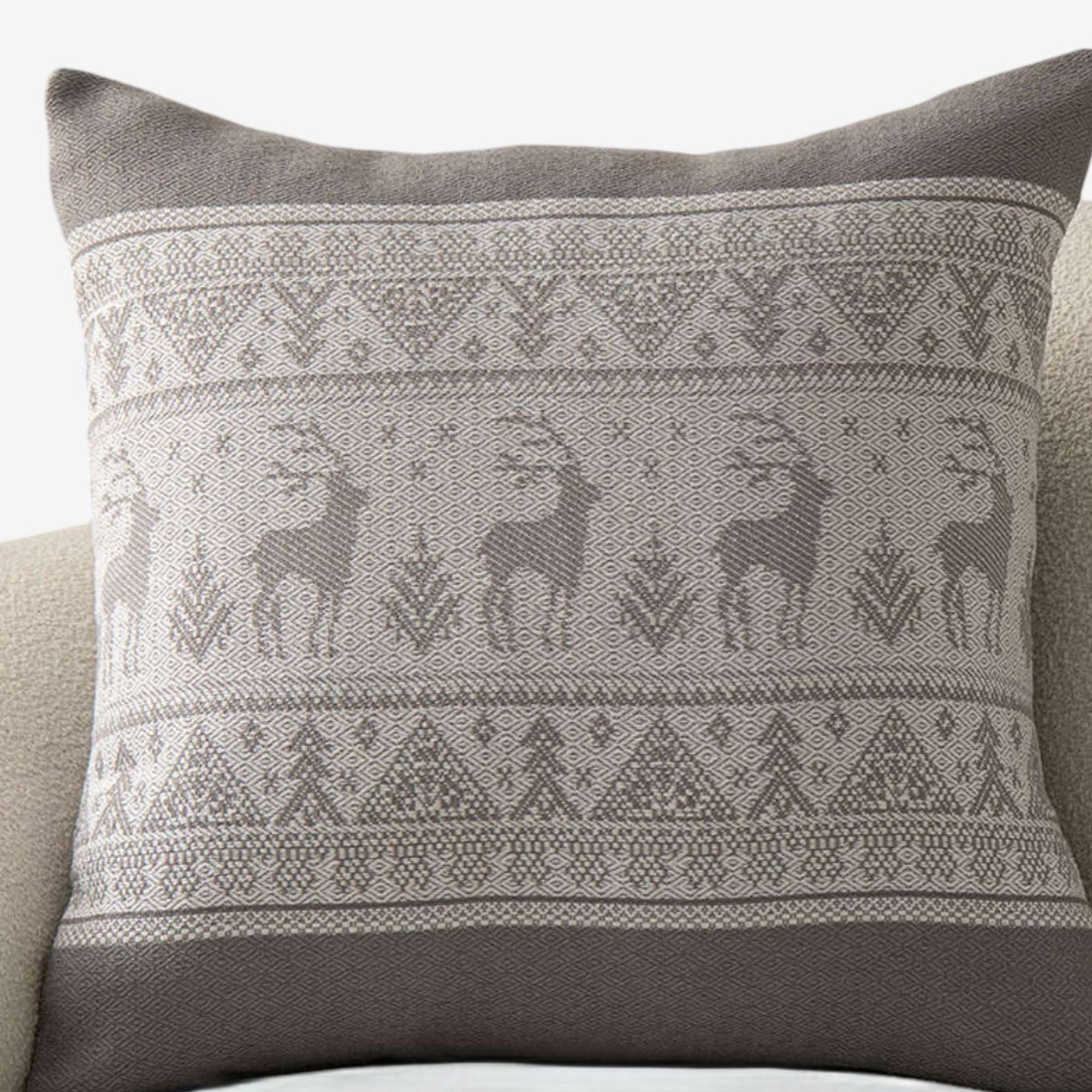 Decorative Throw Pillow 17.7*17.7 in Soft Cotton Blend Fabric for Living Room and Sofa