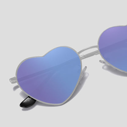 Anna-Kaci Women's Stylish Heart-Shaped Polarized Sunglasses UV400 Protection for Outdoor Activities