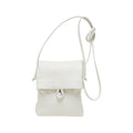 Leather Phone Crossbody Bag with Flap Closure Slim Wallet Design and Adjustable Strap
