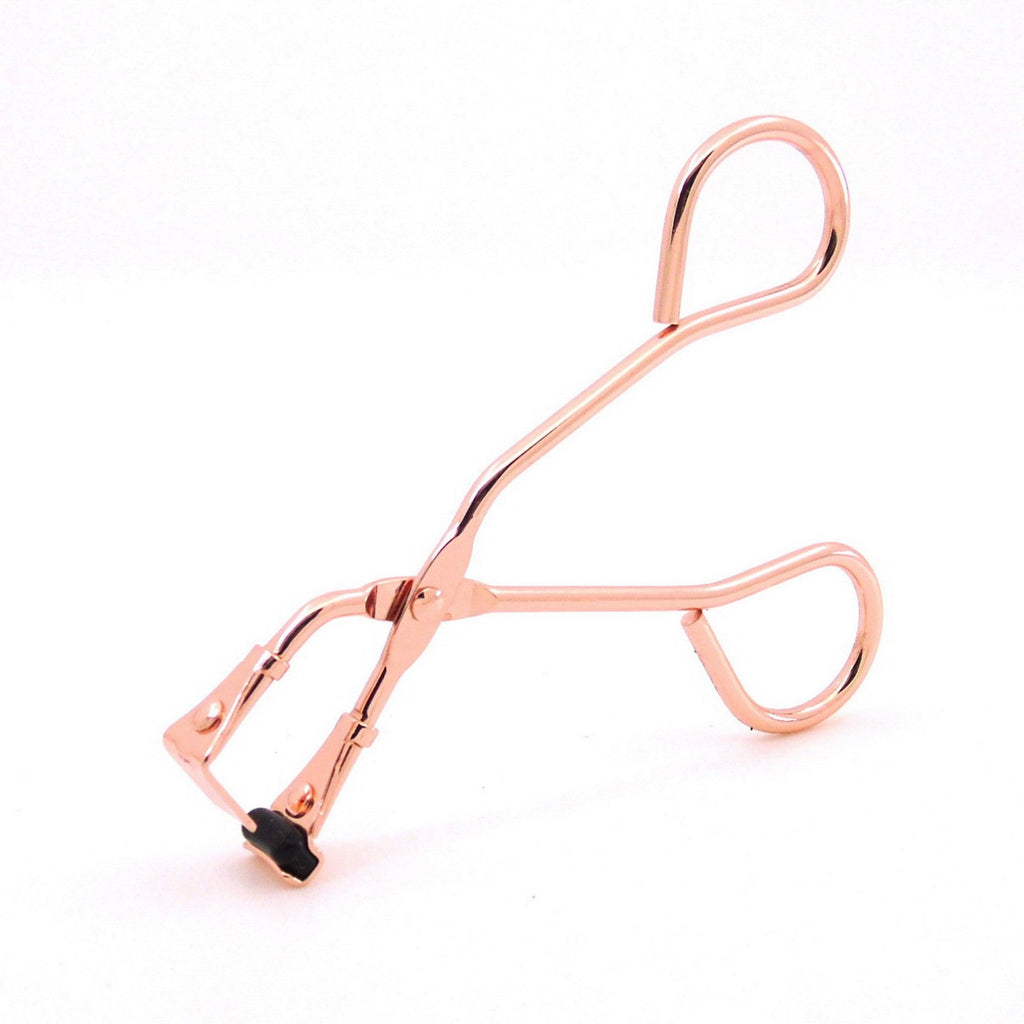 Classic Metal Eyelash Curler 2 Piece Set with Curved Lash Frame for Smooth Natural Lift