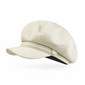Structured Newsboy Cap Vintage Baker Boy Hat Short Brim Casual Style