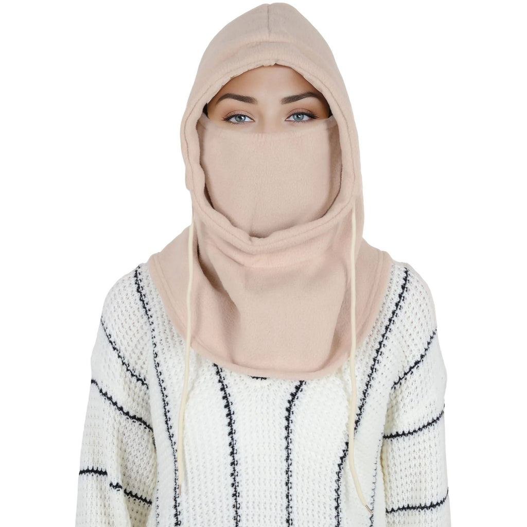 Alilang Winter Fleece Face Mask Balaclava Warm Neck Face Cover Hat Cap Hooded Scarf for Men and Women