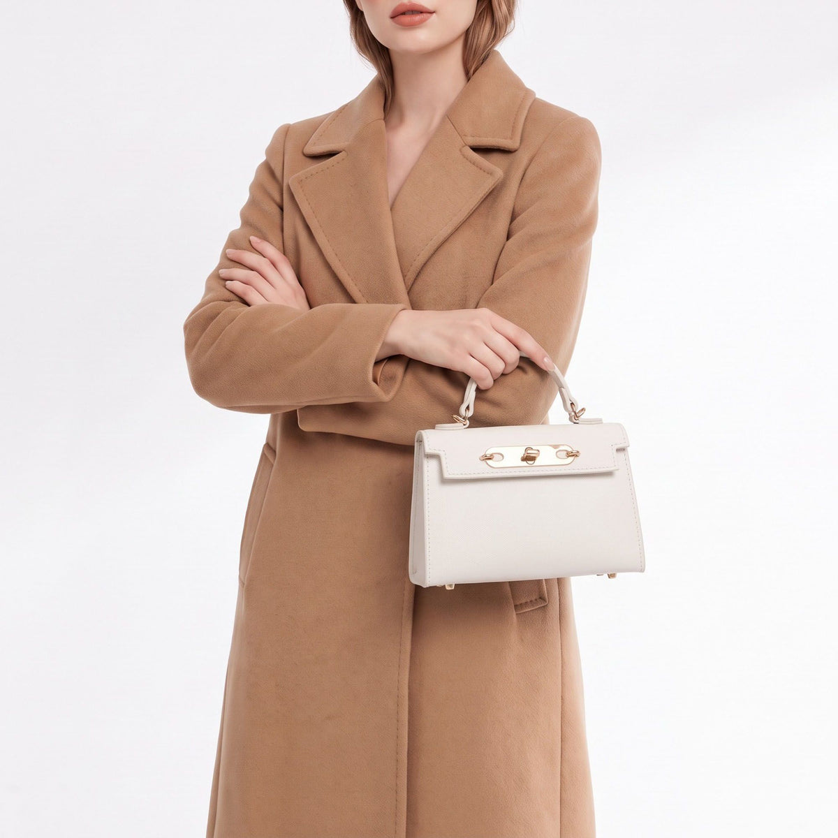 Mini Top Handle Satchel with Turn Lock