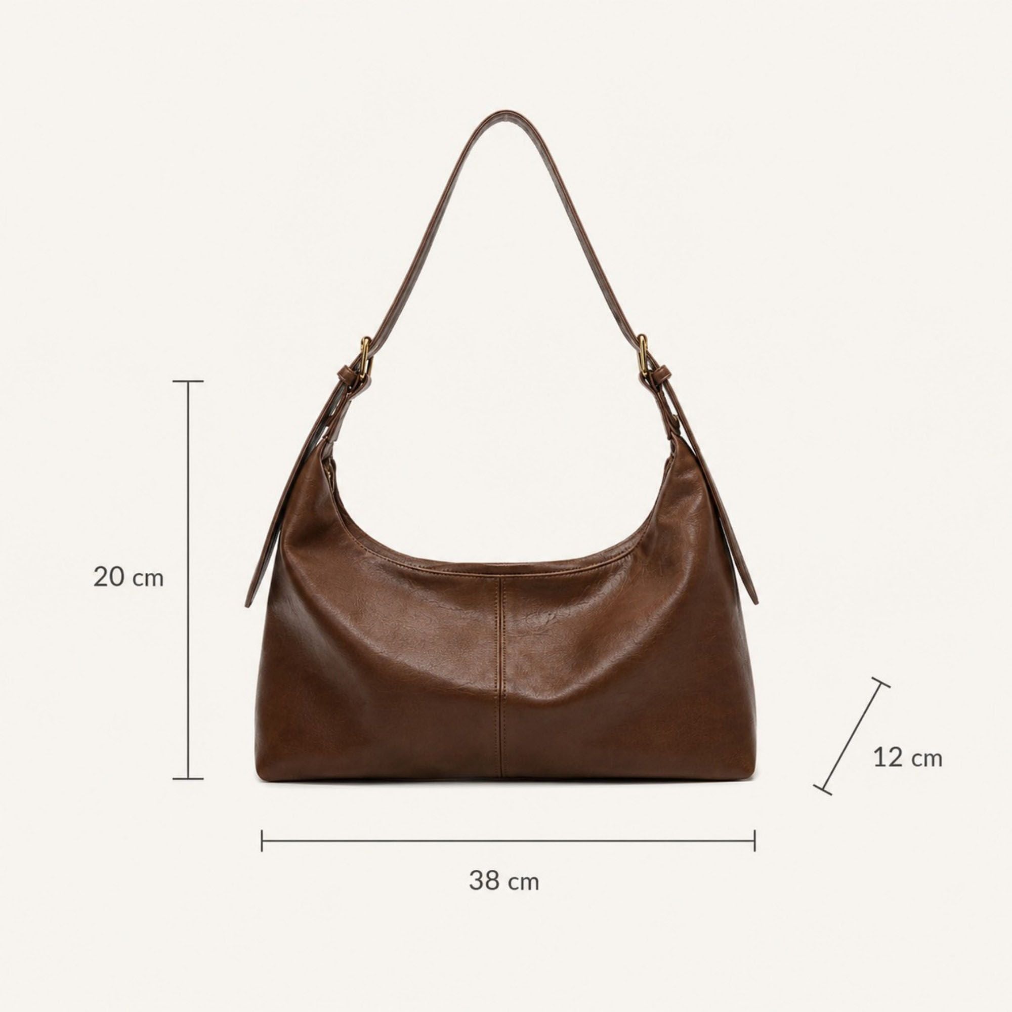 Large Capacity Slouchy Hobo Shoulder Bag