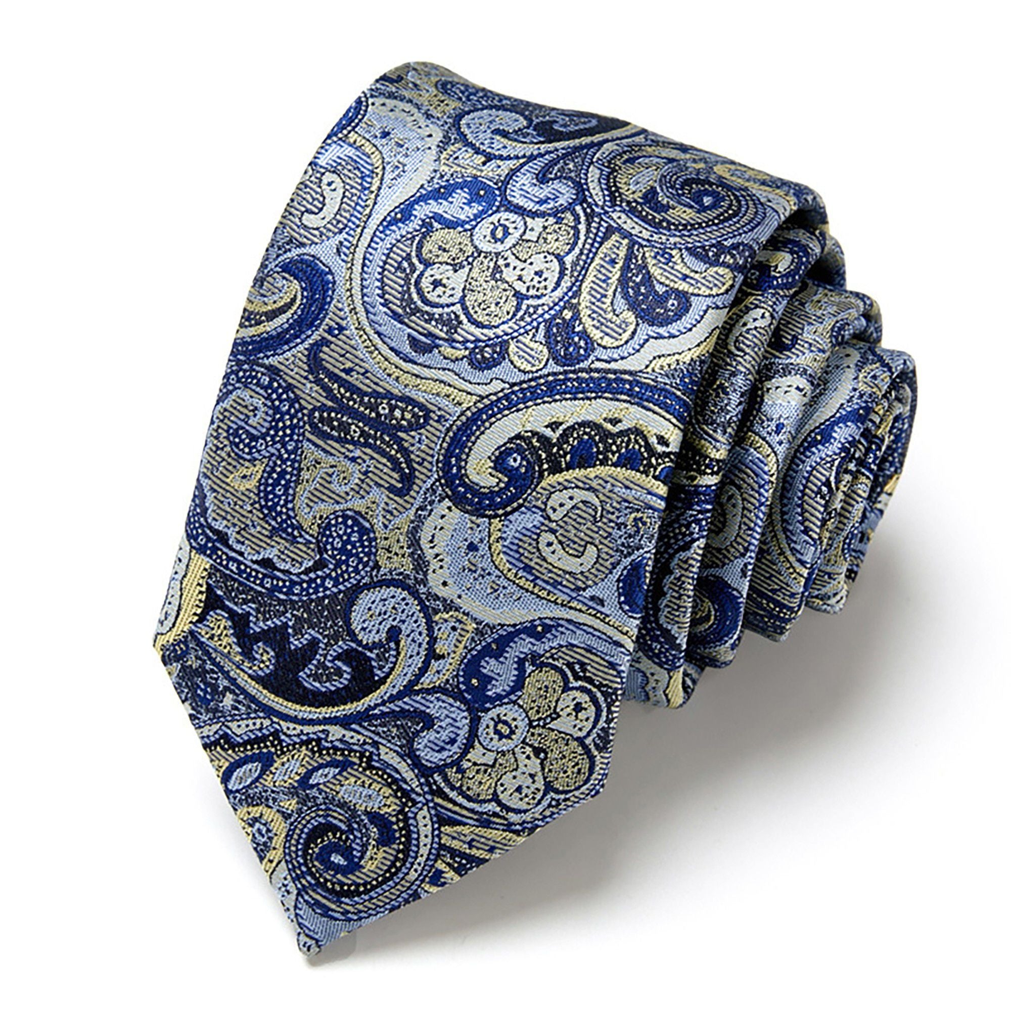 Alilang Men's Paisley Tie Woven Pattern Necktie Classic Formal Business Accessory