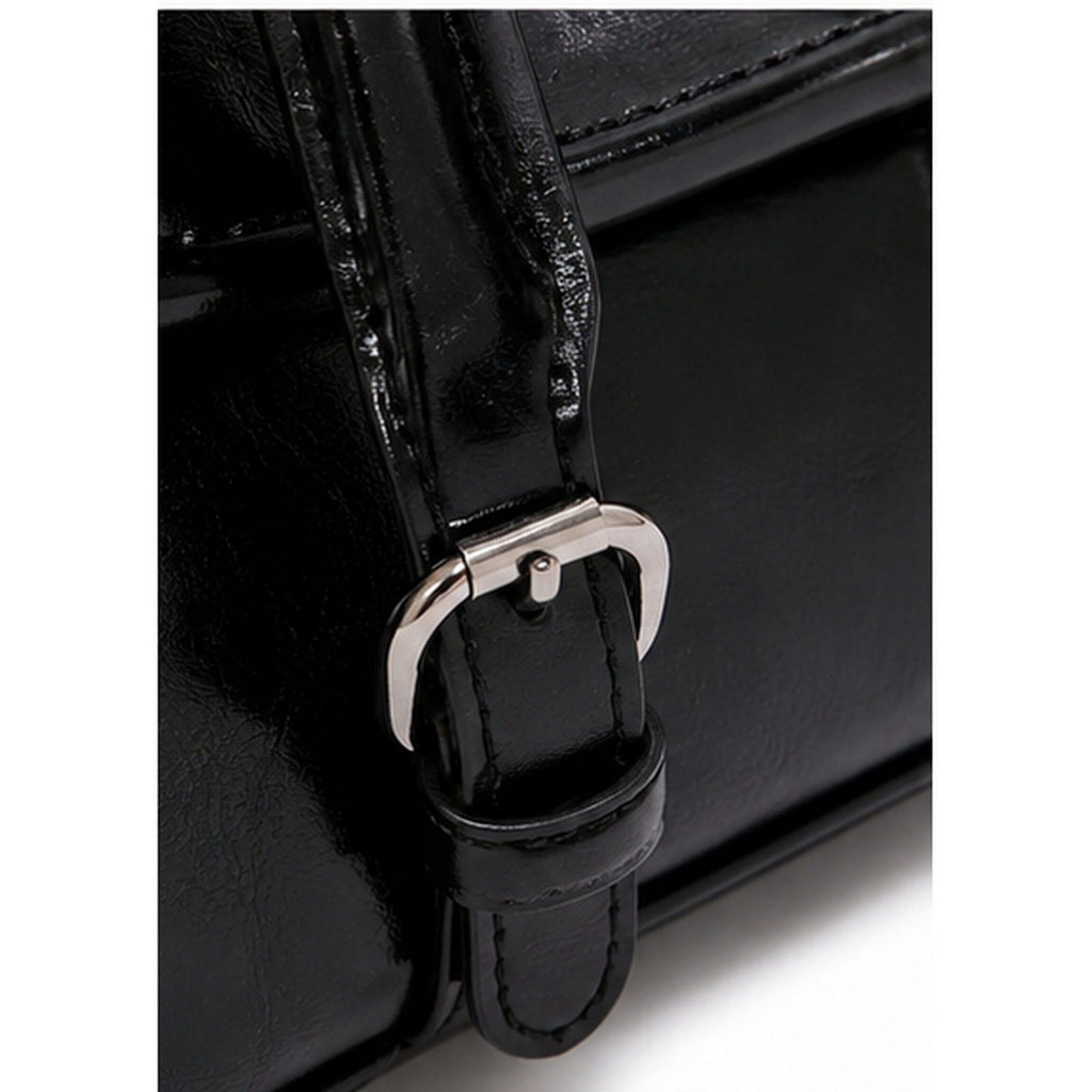 Vintage Oil-Wax Finish East-West Shoulder Bag